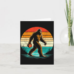 Bigfoot Basball Player Sasquatch Playing Basball Card