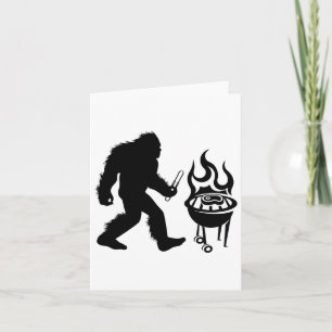 Bigfoot Bbq Grill Sasquatch Byrbecue Card