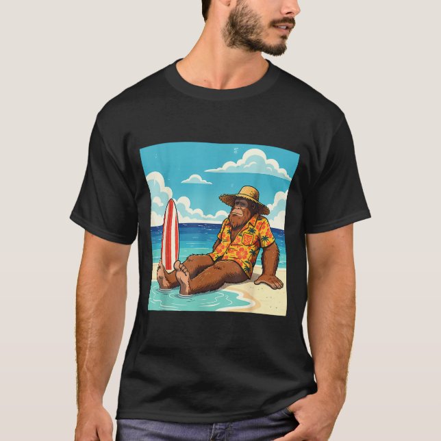 Bigfoot beach surfboard  T-Shirt (Front)