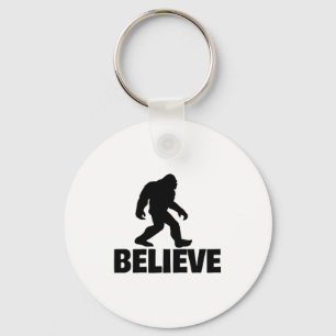 Bigfoot Believe Funny Believe Bigfoot  Key Ring