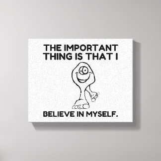 Bigfoot Believe In Myself Canvas Print