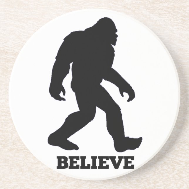 Bigfoot BELIEVE Sasquatch Coaster (Front)