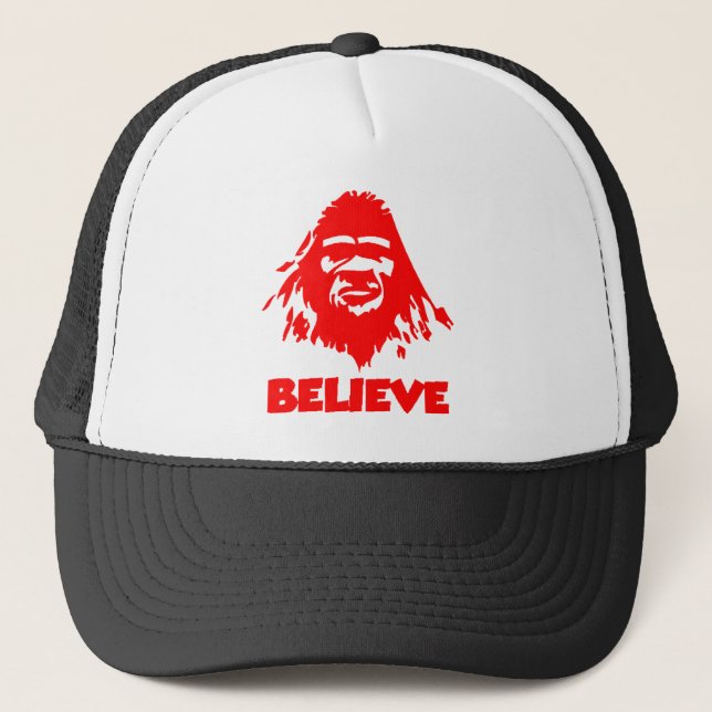 BIGFOOT BELIEVE TRUCKER HAT (Front)