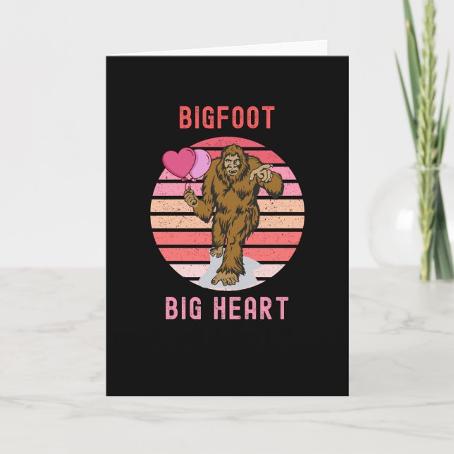 Bigfoot Big Heart Card (Front)