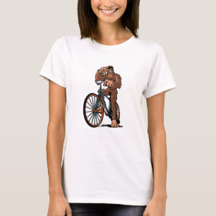 Bigfoot Biking Mountain Bike Mtb Funny Biker Sasqu T-Shirt
