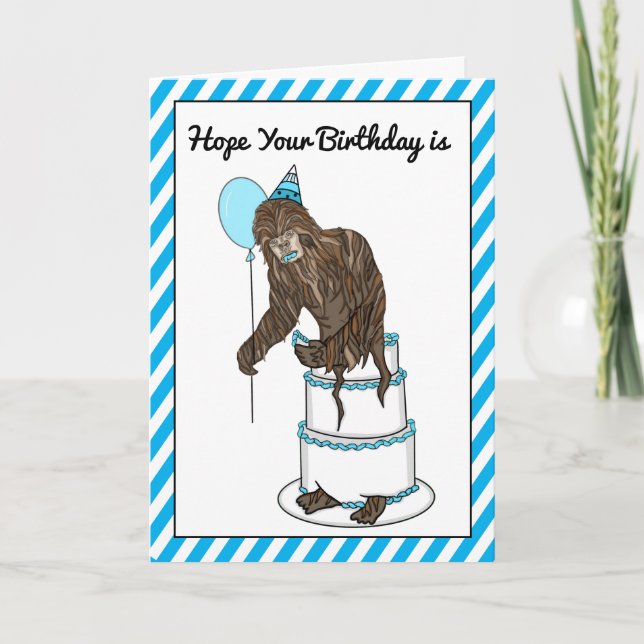 Bigfoot Birthday Card (Front)