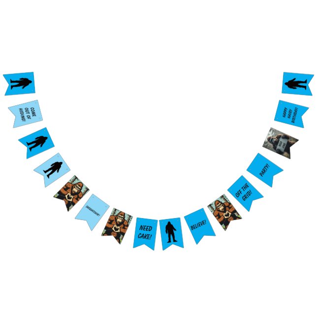 BIGFOOT Birthday custom bunting banner (All)