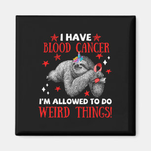 Bigfoot Blood Cancer Awareness Apparel I Allow To  Magnet