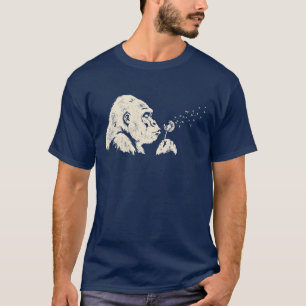 Bigfoot Blowing Dandelion Vintage Wildlife Nature T-Shirt