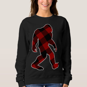 Bigfoot Buffalo Plaid Christmas Sweatshirt