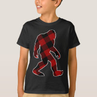 Bigfoot Buffalo Plaid Christmas