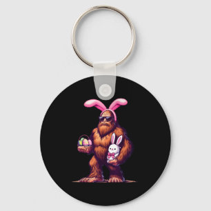 Bigfoot Bunny Easter Day Sasquatch Boys Men Funny  Key Ring