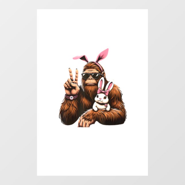 Bigfoot Bunny Funny Easter Day Sasquatch T-Shirt (Sheet)