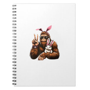 Bigfoot Bunny Funny Easter Day Sasquatch T-Shirt Notebook