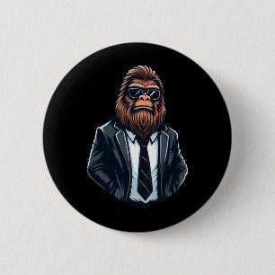 Bigfoot Businessman - Cool Funny Sasquatch 6 Cm Round Badge
