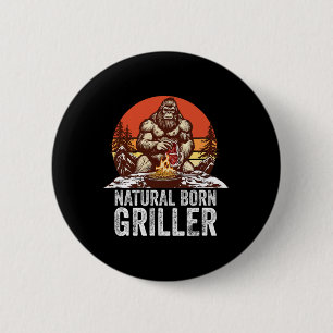 Bigfoot Byrbeque 6 Cm Round Badge