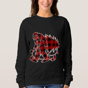 Bigfoot Carrying Christmas Tree Sasquatch Believer Sweatshirt