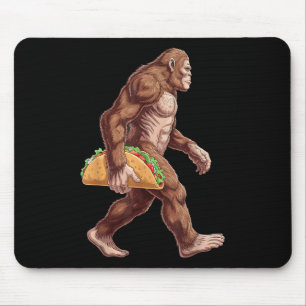 Bigfoot Carrying Taco Funny Cinco De Mayo Boys Men Mouse Pad