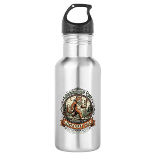 Bigfoot Cat Bigfoot Sasquatch Cat Vintage Vector A 532 Ml Water Bottle