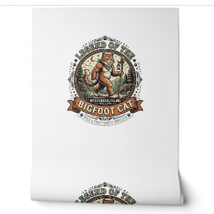 Bigfoot Cat Bigfoot Sasquatch Cat Vintage Vector A Wallpaper