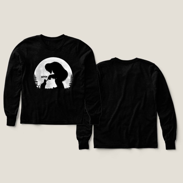 Bigfoot & Cat Boop Under the Moon  (Design Front & Back)