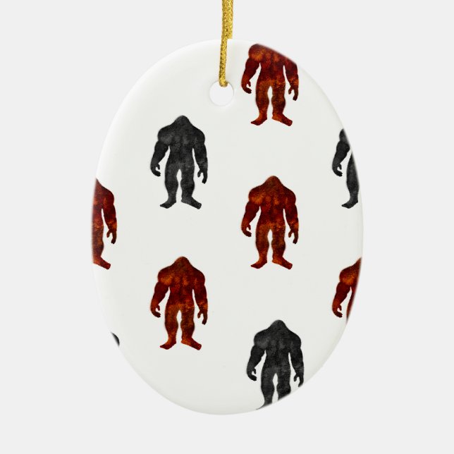 Bigfoot Ceramic Tree Decoration (Front)