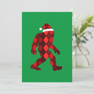 Bigfoot Christmas - Funny Christmas Invitation