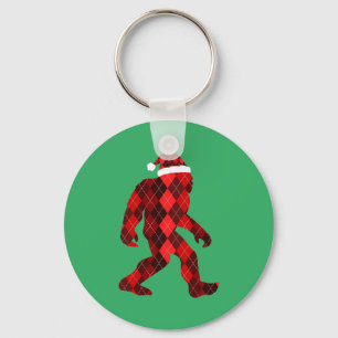 Bigfoot Christmas - Funny Christmas Key Ring
