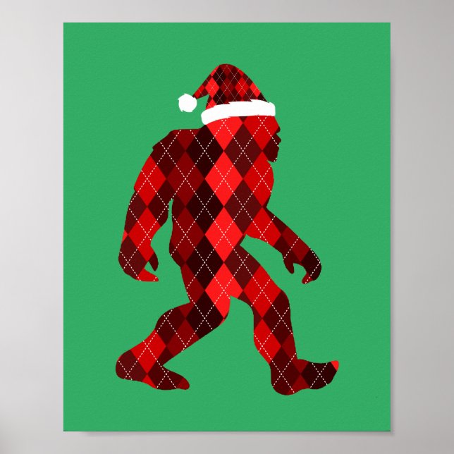 Bigfoot Christmas - Funny Christmas   Poster (Front)