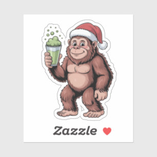 Bigfoot Christmas Sasquatch Matcha Lover