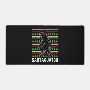 Bigfoot Christmas Shirt Desk Mat