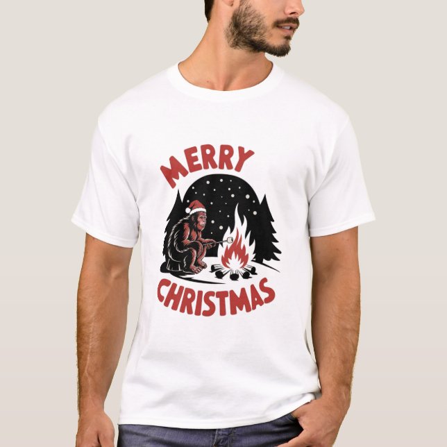 Bigfoot Christmas T-Shirt (Front)