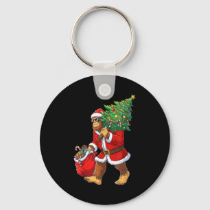 Bigfoot Christmas Tree Lights Boys Men Sasquatch L Key Ring