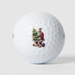 Bigfoot Christmas Tree Lights Xmas Sasquatch Lover Golf Balls