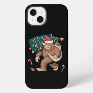 Bigfoot Christmas Tree Lights Xmas Sasquatch Lover iPhone 13 Case