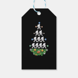 Bigfoot Christmas Tree Sasquatch Santa Lovely Gift Tags