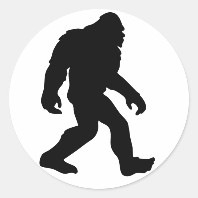 Bigfoot Classic Round Sticker (Front)