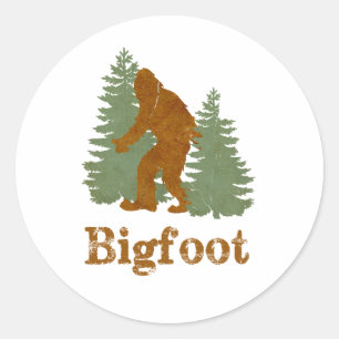 Bigfoot Classic Round Sticker