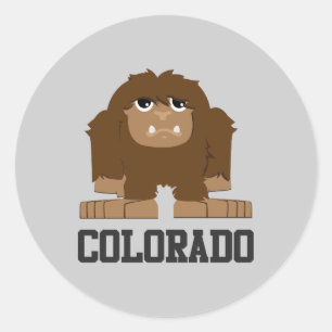 Bigfoot Colorado Classic Round Sticker