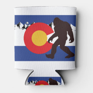 Bigfoot-Colorado-Flag Can Cooler