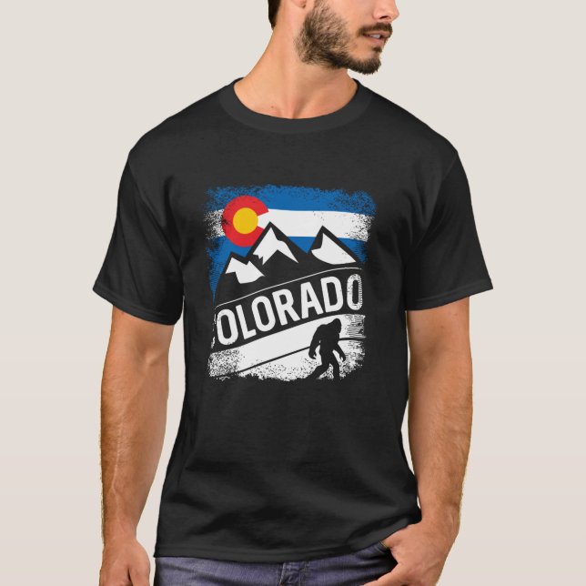Bigfoot Colorado Trail Mountains T-Shirt (Front)