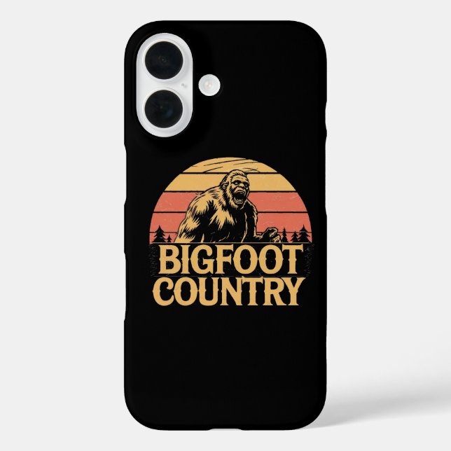  Bigfoot Country Yelling Retro Style Case-Mate iPhone Case (Back)