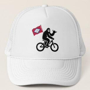Bigfoot Cycling Arkansas Flag Trucker Hat
