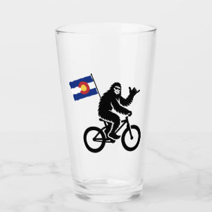 Bigfoot Cycling Colorado Flag Glass