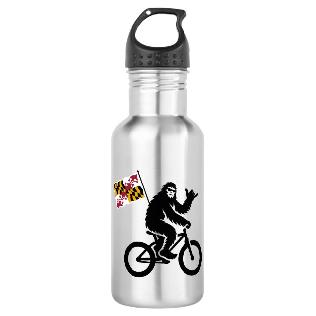 Bigfoot Cycling Maryland Flag 532 Ml Water Bottle (Front)