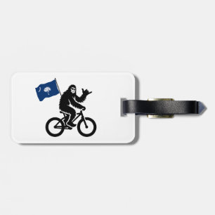 Bigfoot Cycling South Carolina Flag Luggage Tag