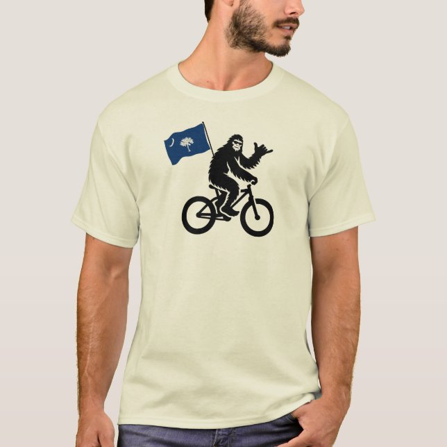 Bigfoot Cycling South Carolina Flag T-Shirt (Front)