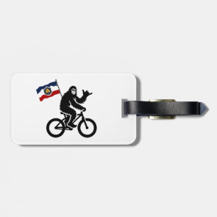 Bigfoot Cycling Utah Flag Luggage Tag