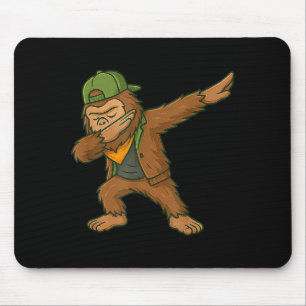 Bigfoot Dab Sasquatch Streetwear Funny Men Women K Mouse Pad