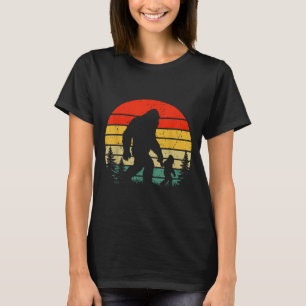Bigfoot dad &amp; son matching family vintage T-Shirt